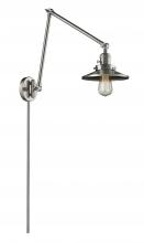  238-SN-M2 - Railroad - 1 Light - 8 inch - Brushed Satin Nickel - Swing Arm