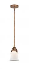 Innovations Lighting 288-1S-AC-G181S-LED - Canton - 1 Light - 5 inch - Antique Copper - Cord hung - Mini Pendant