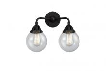 Innovations Lighting 288-2W-BK-G204-6-LED - Beacon - 2 Light - 14 inch - Matte Black - Bath Vanity Light