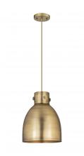 Innovations Lighting 410-1PM-BB-M412-10BB - Newton Bell - 1 Light - 10 inch - Brushed Brass - Cord hung - Pendant