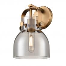 Innovations Lighting 423-1W-BB-G412-6SM - Pilaster II Bell - 1 Light - 7 inch - Brushed Brass - Sconce