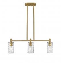 Innovations Lighting 434-3I-BB-G434-7DE - Crown Point - 3 Light - 31 inch - Brushed Brass - Island Light