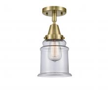 Innovations Lighting 447-1C-AB-G182-LED - Canton - 1 Light - 6 inch - Antique Brass - Flush Mount