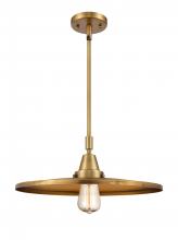 Innovations Lighting 447-1S-BB-MFR-BB-16-LED - Appalachian - 1 Light - 16 inch - Brushed Brass - Mini Pendant