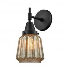 Innovations Lighting 447-1W-BK-G146-LED - Chatham - 1 Light - 7 inch - Matte Black - Sconce