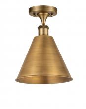 Innovations Lighting 516-1C-BB-MBC-12-BB-LED - Berkshire - 1 Light - 12 inch - Brushed Brass - Semi-Flush Mount