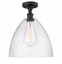 Innovations Lighting 516-1C-OB-GBD-124-LED - Bristol - 1 Light - 12 inch - Oil Rubbed Bronze - Semi-Flush Mount