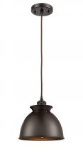 Innovations Lighting 516-1P-OB-M14-OB-LED - Adirondack - 1 Light - 8 inch - Oil Rubbed Bronze - Cord hung - Mini Pendant