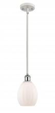 Innovations Lighting 516-1S-WPC-G81-LED - Eaton - 1 Light - 6 inch - White Polished Chrome - Mini Pendant