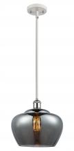 Innovations Lighting 516-1S-WPC-G93-L-LED - Fenton - 1 Light - 11 inch - White Polished Chrome - Mini Pendant