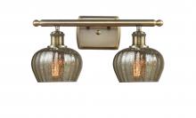  516-2W-AB-G96 - Fenton - 2 Light - 17 inch - Antique Brass - Bath Vanity Light