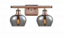 Innovations Lighting 516-2W-AC-G93-LED - Fenton - 2 Light - 17 inch - Antique Copper - Bath Vanity Light