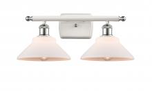 Innovations Lighting 516-2W-WPC-G131-LED - Orwell - 2 Light - 18 inch - White Polished Chrome - Bath Vanity Light