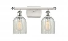 Innovations Lighting 516-2W-WPC-G2511-LED - Caledonia - 2 Light - 15 inch - White Polished Chrome - Bath Vanity Light