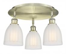 Innovations Lighting 516-3C-AB-G441 - Brookfield - 3 Light - 18 inch - Antique Brass - Flush Mount