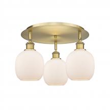  516-3C-BB-G101 - Belfast - 3 Light - 18 inch - Brushed Brass - Flush Mount