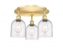 Innovations Lighting 516-3C-SG-G558-6SDY - Bella - 3 Light - 17 inch - Satin Gold - Flush Mount