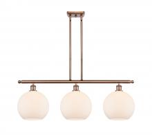 Innovations Lighting 516-3I-AC-G121-10 - Athens - 3 Light - 37 inch - Antique Copper - Stem Hung - Island Light