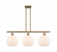 Innovations Lighting 516-3I-BB-G121-10 - Athens - 3 Light - 37 inch - Brushed Brass - Stem Hung - Island Light