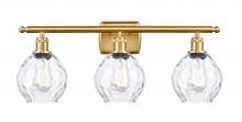 Innovations Lighting 516-3W-SG-G362-LED - Waverly - 3 Light - 26 inch - Satin Gold - Bath Vanity Light