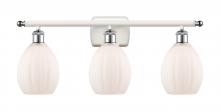 Innovations Lighting 516-3W-WPC-G81-LED - Eaton - 3 Light - 26 inch - White Polished Chrome - Bath Vanity Light