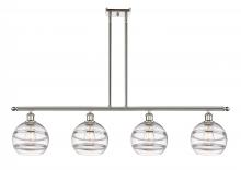 Innovations Lighting 516-4I-PN-G556-8CL - Rochester - 4 Light - 48 inch - Polished Nickel - Cord hung - Island Light