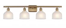 Innovations Lighting 516-4W-BB-G411-LED - Dayton - 4 Light - 36 inch - Brushed Brass - Bath Vanity Light