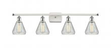 Innovations Lighting 516-4W-WPC-G275-LED - Conesus - 4 Light - 36 inch - White Polished Chrome - Bath Vanity Light