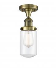 Innovations Lighting 517-1CH-AB-G312-LED - Dover - 1 Light - 5 inch - Antique Brass - Semi-Flush Mount