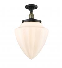 Innovations Lighting 517-1CH-BAB-G661-12-LED - Bullet - 1 Light - 12 inch - Black Antique Brass - Semi-Flush Mount