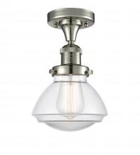 Innovations Lighting 517-1CH-PN-G322-LED - Olean - 1 Light - 7 inch - Polished Nickel - Semi-Flush Mount