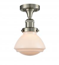 Innovations Lighting 517-1CH-SN-G321-LED - Olean - 1 Light - 7 inch - Brushed Satin Nickel - Semi-Flush Mount