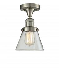 Innovations Lighting 517-1CH-SN-G62-LED - Cone - 1 Light - 7 inch - Brushed Satin Nickel - Semi-Flush Mount