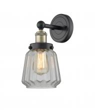 Innovations Lighting 616-1W-BAB-G142 - Chatham - 1 Light - 7 inch - Black Antique Brass - Sconce