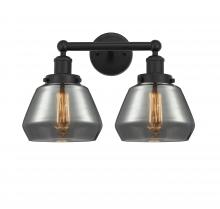 Innovations Lighting 616-2W-BK-G173 - Fulton - 2 Light - 16 inch - Matte Black - Bath Vanity Light