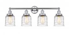  616-4W-PC-G513 - Bell - 4 Light - 32 inch - Polished Chrome - Bath Vanity Light