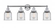  616-4W-PC-G52 - Bell - 4 Light - 32 inch - Polished Chrome - Bath Vanity Light