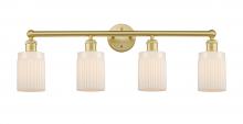 Innovations Lighting 616-4W-SG-G341 - Hadley - 4 Light - 32 inch - Satin Gold - Bath Vanity Light