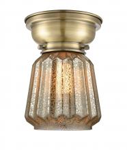 Innovations Lighting 623-1F-AB-G146-LED - Chatham - 1 Light - 7 inch - Antique Brass - Flush Mount