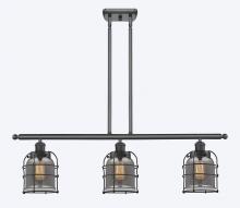 Innovations Lighting 916-3I-BK-G53-CE - Bell Cage - 3 Light - 36 inch - Matte Black - Stem Hung - Island Light