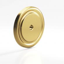 Colonial Bronze 9203-4A - 1.5'' diameter Round, grooved Backplate for use with 1/4-20 screw hand finished in Unlac