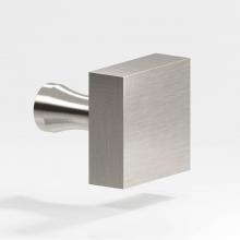 Colonial Bronze 121-15 - 1.25'' Square Cabinet Knob with flared post hand finished in Satin Nickel