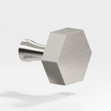 Colonial Bronze 131-15 - 1.25'' Hexagonal Cabinet Knob with flared post hand finished in Satin Nickel