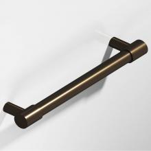 Colonial Bronze 1347-X-10BX10B - 0.5'' diameter custom length Round Pull with turned-down bar and straight posts hand fin