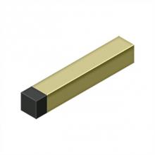 Deltana BDSS40U3-UNL - 4'' Modern Square Baseboard Bumper, Solid Brass