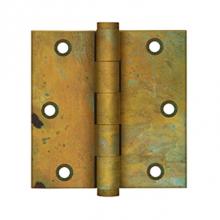 Deltana DSB35RT - Sld Brass Hinge 3.5 X 3.5 Rust Finish