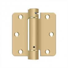 Deltana DSH35R44 - 3-1/2'' x 3-1/2'' x 1/4'' Spring Hinge