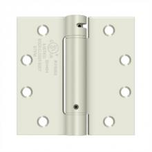 Deltana DSH45USPW - 4-1/2'' x 4-1/2'' Spring Hinge, UL Listed