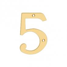 Deltana RN4-5 - 4'' Numbers, Solid Brass