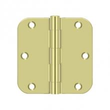 Deltana S35R5BK2D - 3-1/2'' x 3-1/2'' x 5/8'' Radius Hinge, Residential Thickness